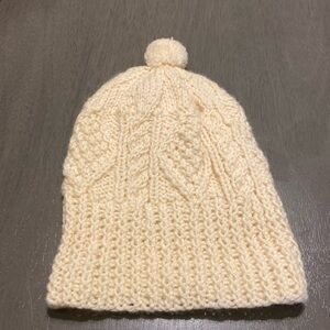 Cream Knitted Hat